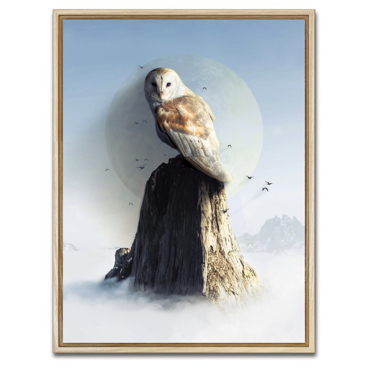AUTO-MOCKUP WHITE | Ancestral Owl | 1 Piece | Natural Framed Canvas | group=3x4