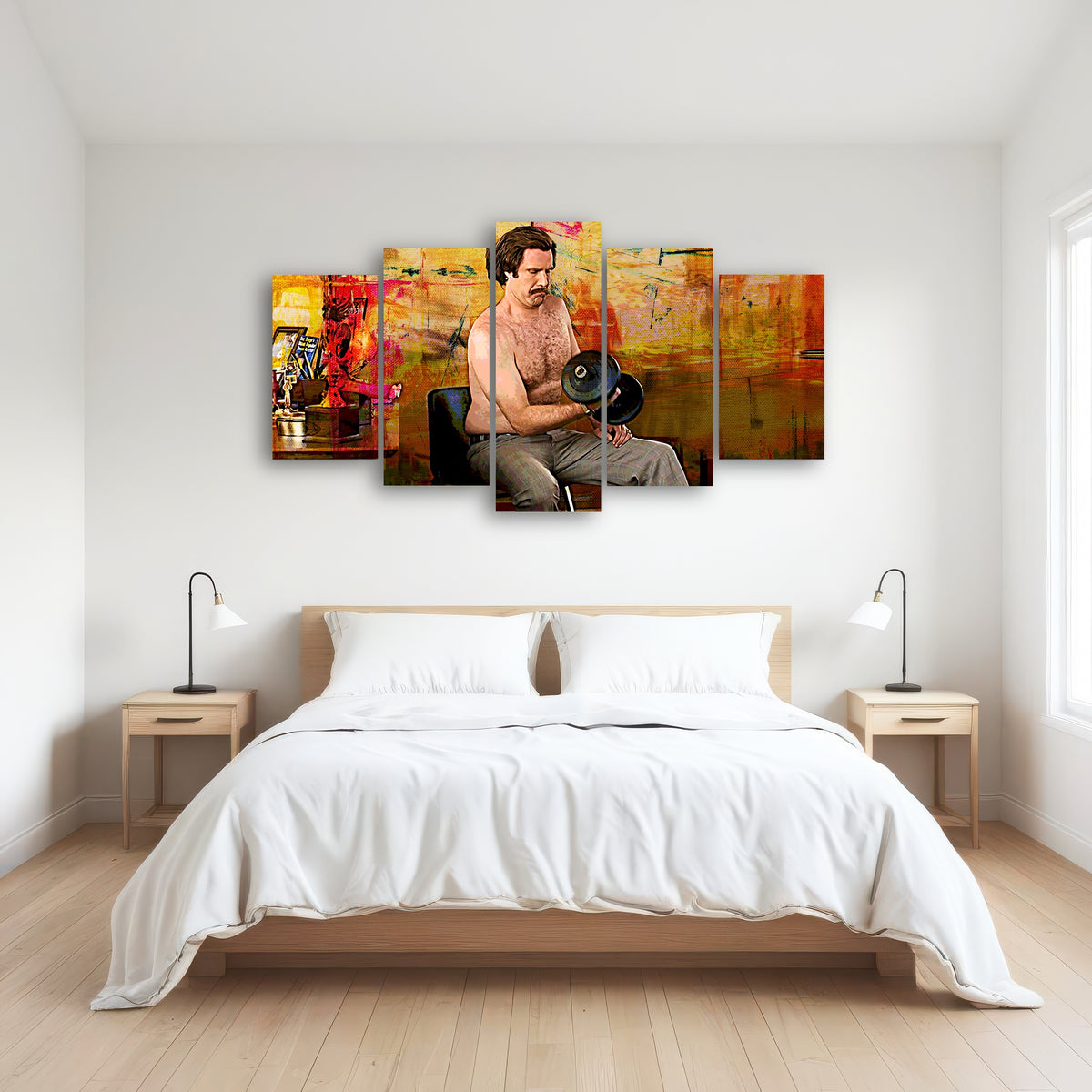 AUTO-MOCKUP ROOM | Anchorman Workout Wall Art