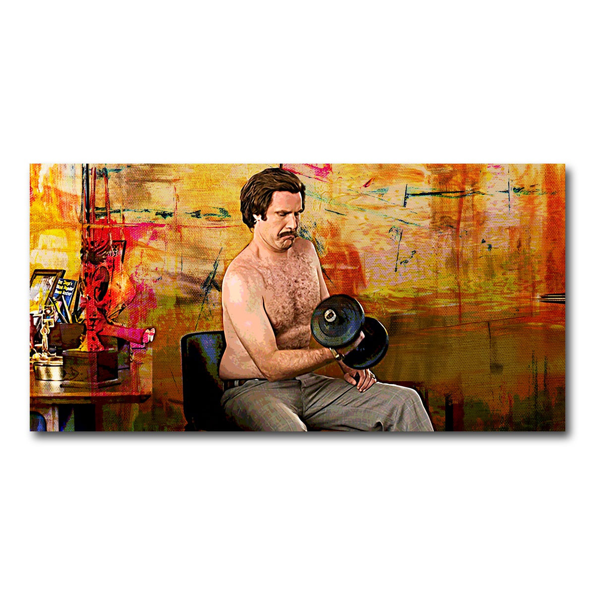 AUTO-MOCKUP WHITE | Anchorman Workout | 1 Piece | Gallery Wrap Canvas | group=2x1