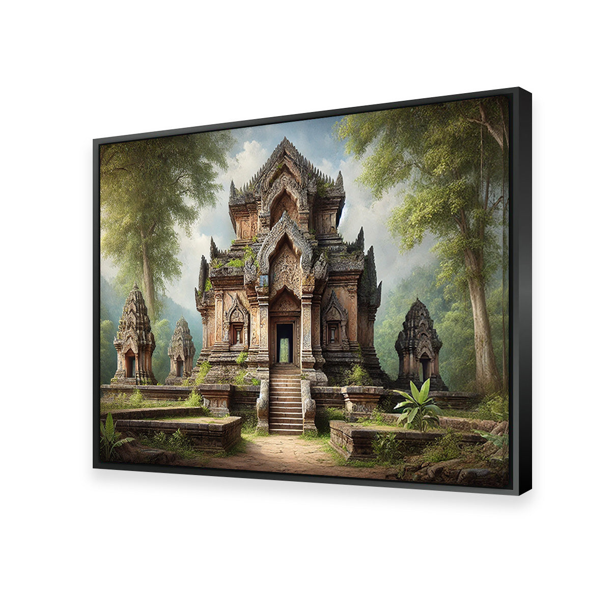 Ancient Buddhist Temple Wall Art