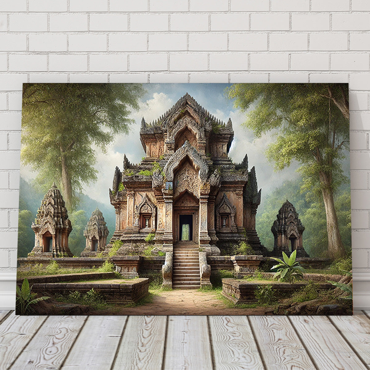 Ancient Buddhist Temple Wall Art