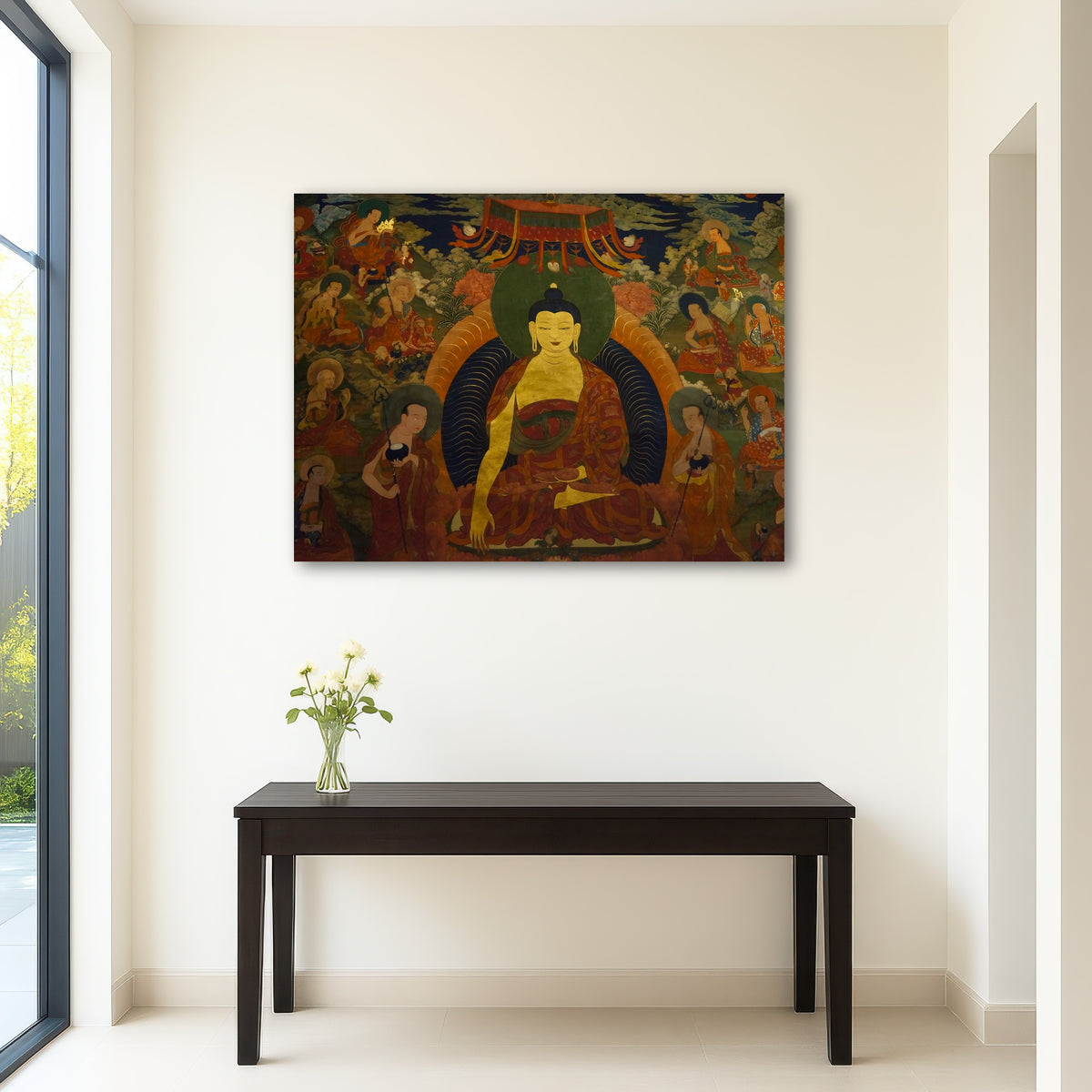 AUTO-MOCKUP ROOM | Ancient buddhist fresco