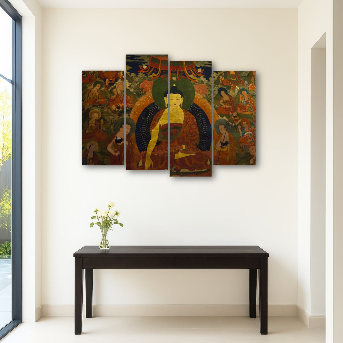 AUTO-MOCKUP ROOM | Ancient buddhist fresco