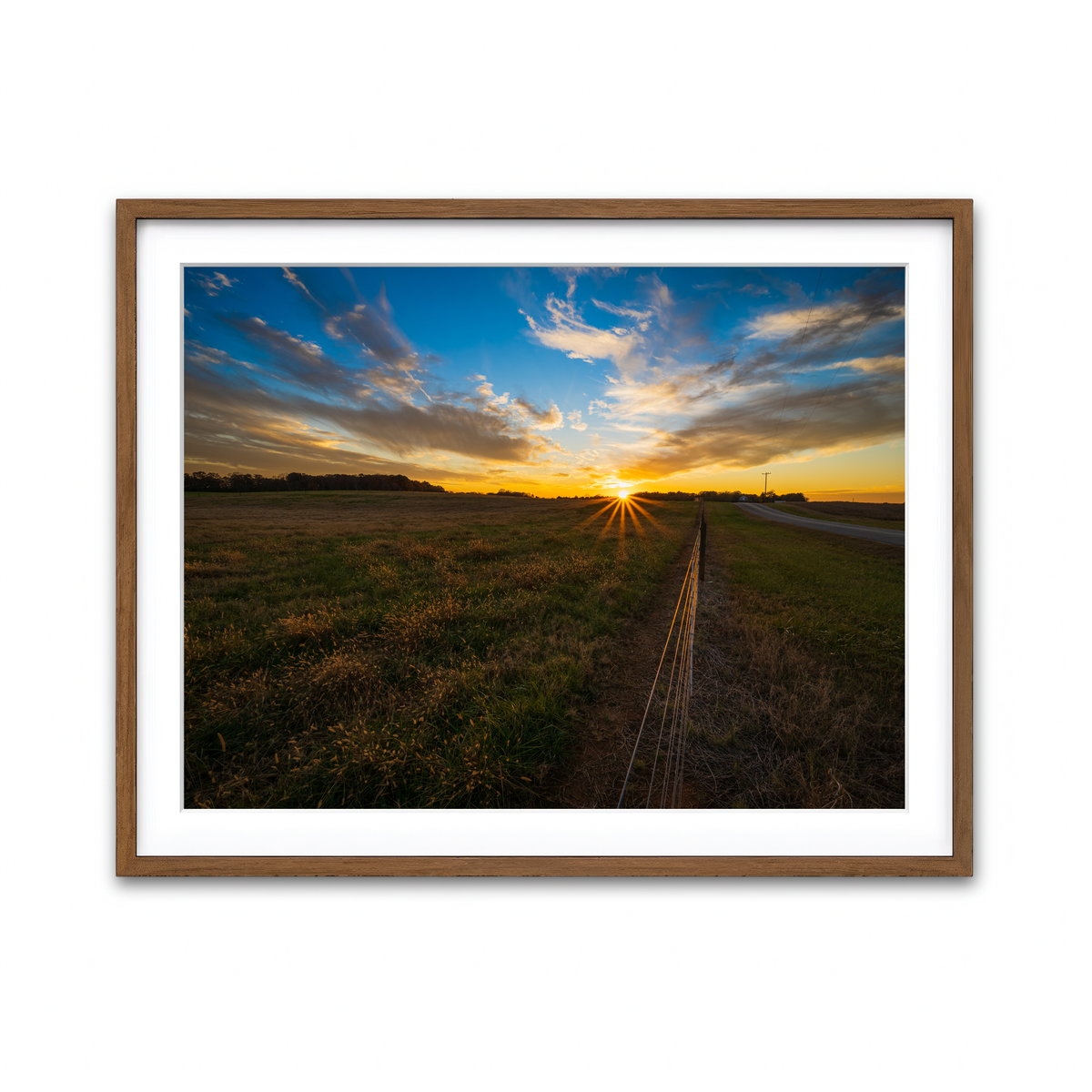 Framed Print 4x3 Walnut