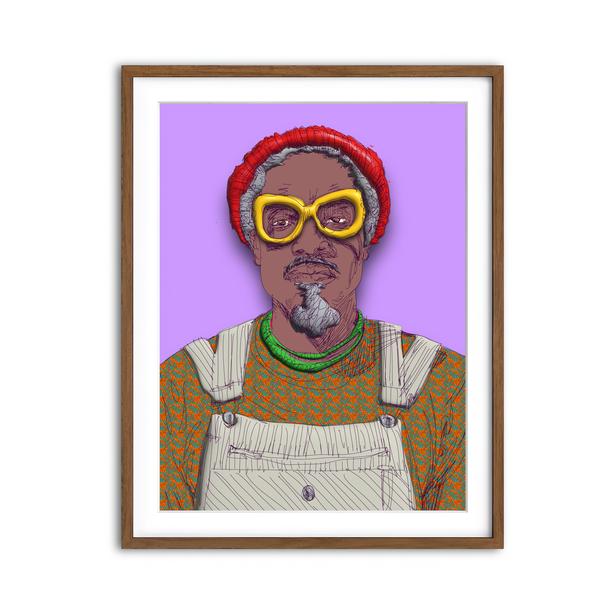 Framed Print 3x4 Walnut