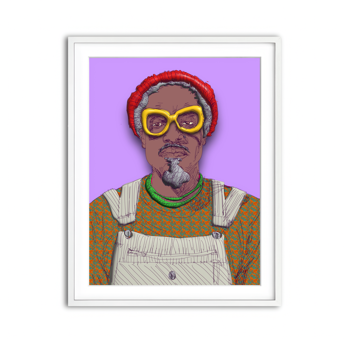 Framed Print 3x4 White