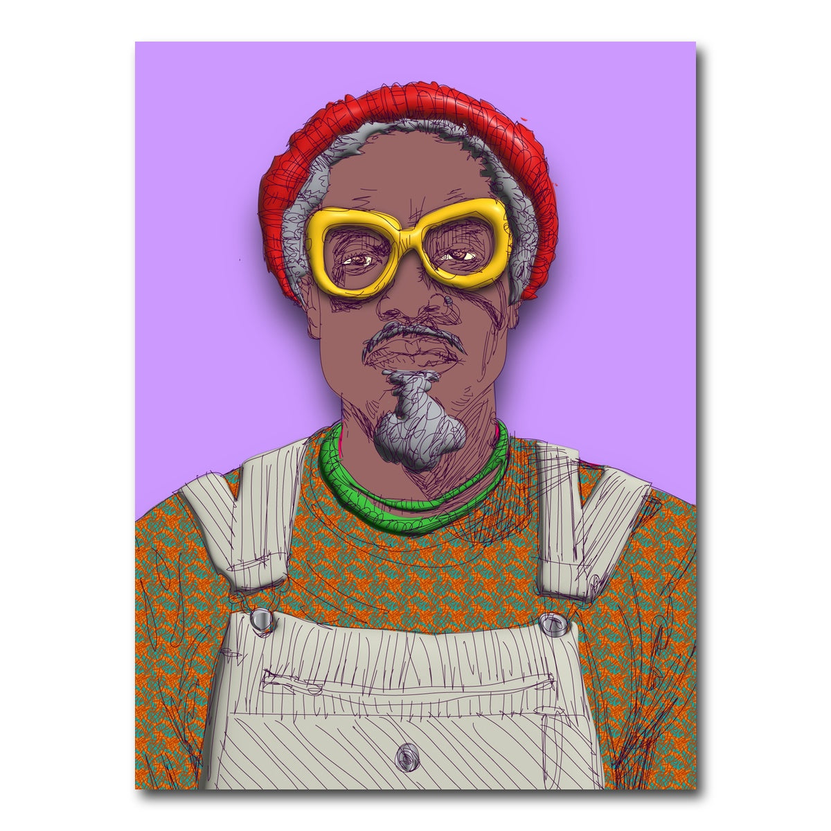 AUTO-MOCKUP WHITE | Andre 3000 | 1 Piece | Gallery Wrap Canvas | group=3x4