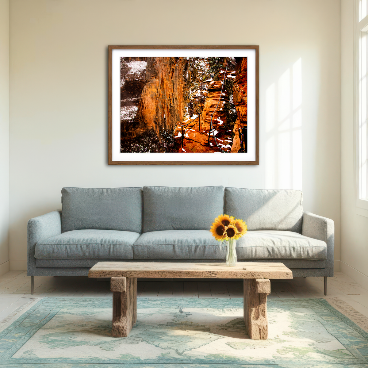 AUTO-MOCKUP ROOM | Angels Landing Trail Wall Art
