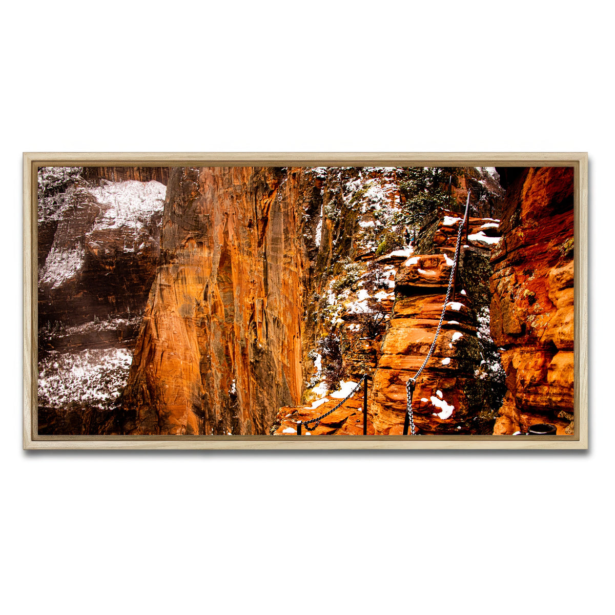 AUTO-MOCKUP WHITE | Angels Landing Trail | 1 Piece | Natural Framed Canvas | group=2x1