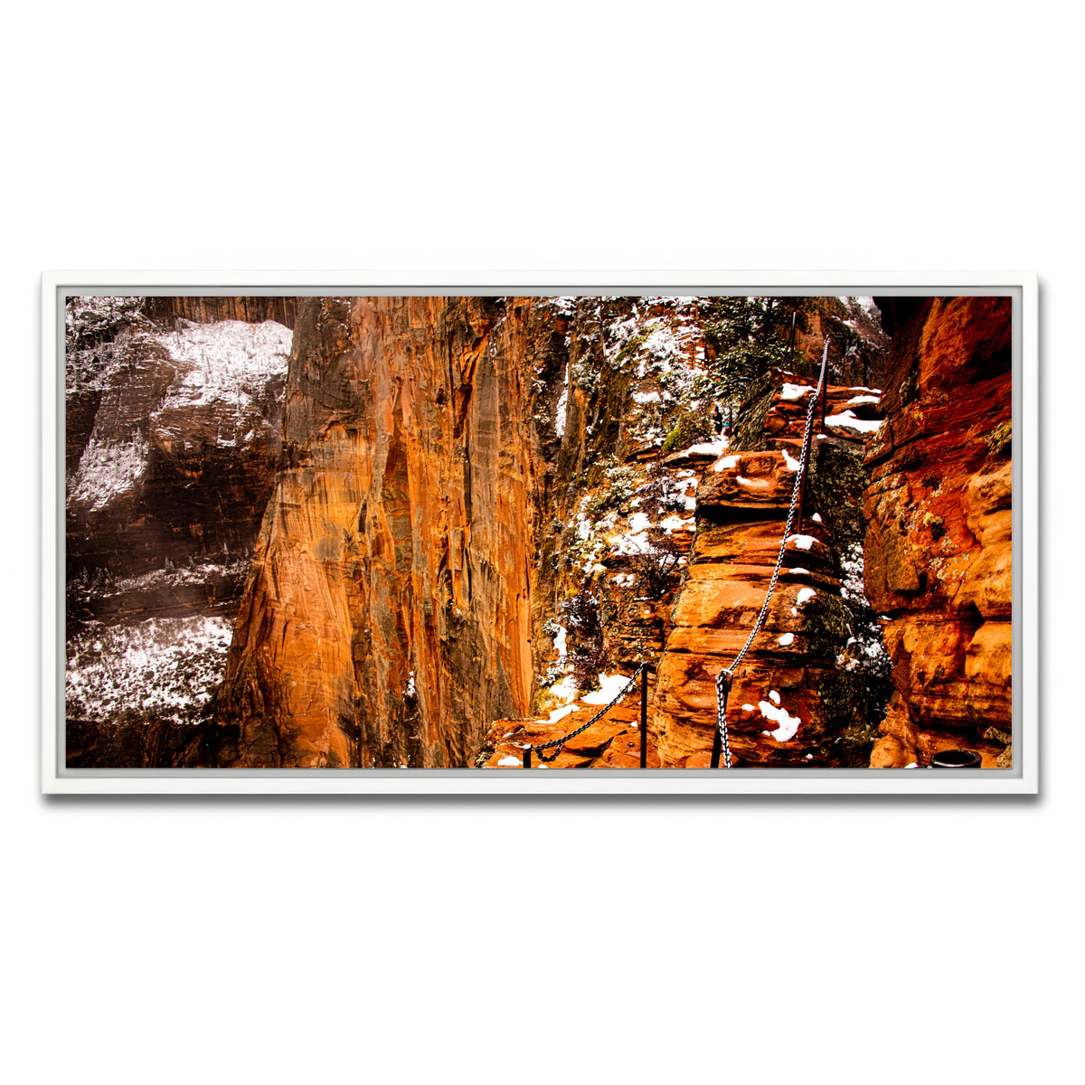 AUTO-MOCKUP WHITE | Angels Landing Trail | 1 Piece | White Framed Canvas | group=2x1