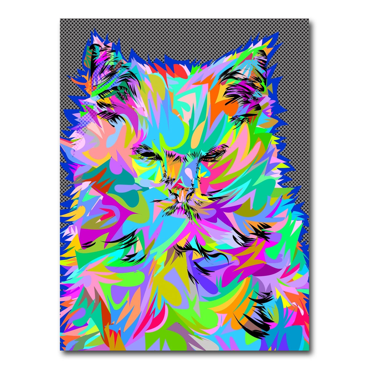 AUTO-MOCKUP WHITE | Angry Cat | 1 Piece | Gallery Wrap Canvas | group=3x4