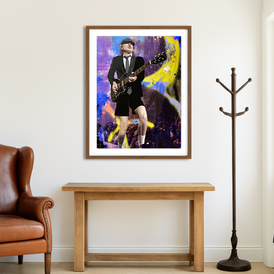 AUTO-MOCKUP ROOM | Angus Young Wall Art