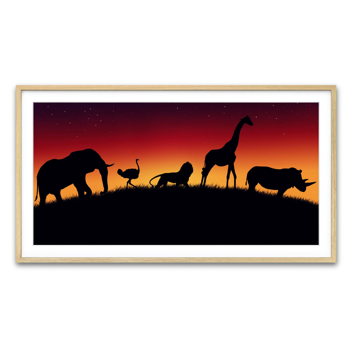 Framed Print 2x1 Natural