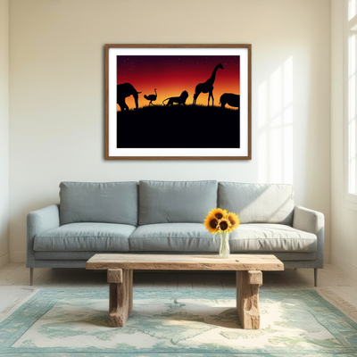 AUTO-MOCKUP ROOM | Animals of Africa Wall Art