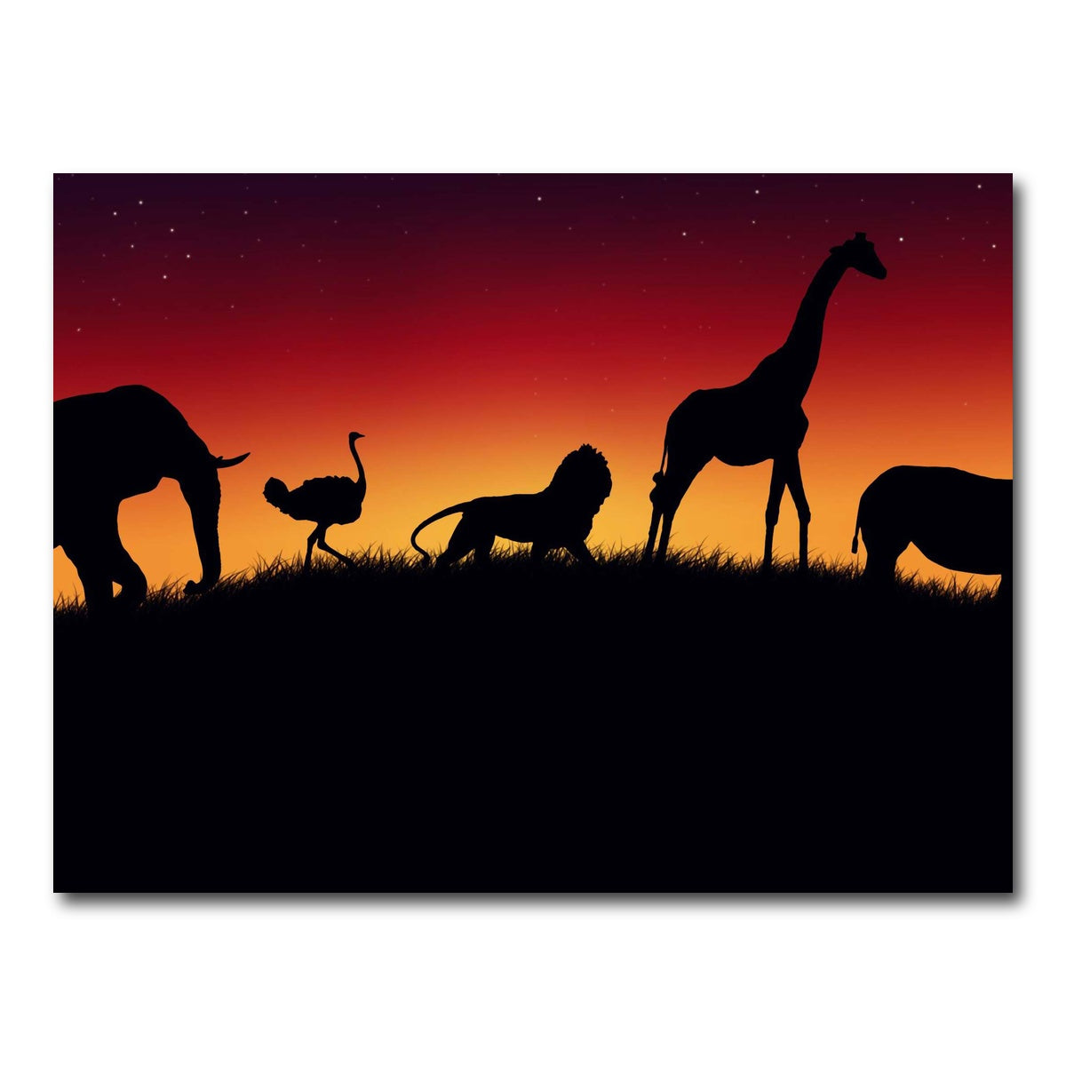 AUTO-MOCKUP WHITE | Animals of Africa | 1 Piece | Gallery Wrap Canvas | group=4x3