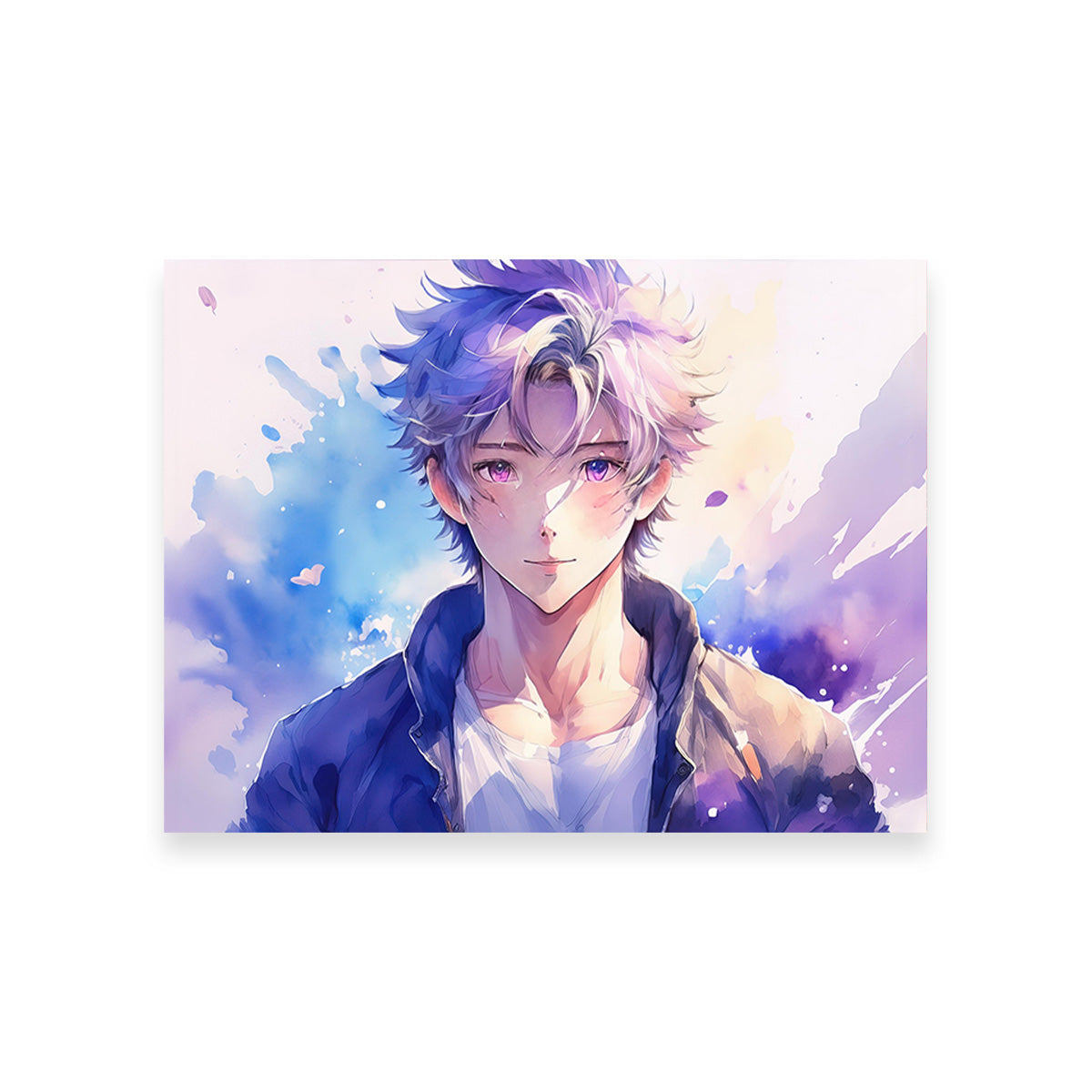 Anime Boy Abstract Wall Art