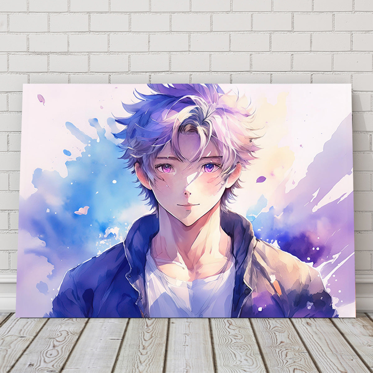 Anime Boy Abstract Wall Art