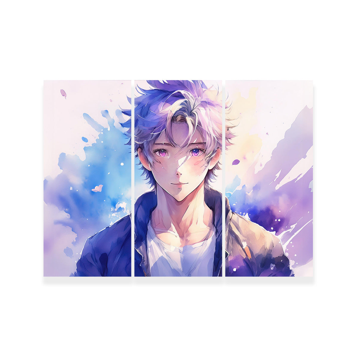 Anime Boy Abstract Wall Art