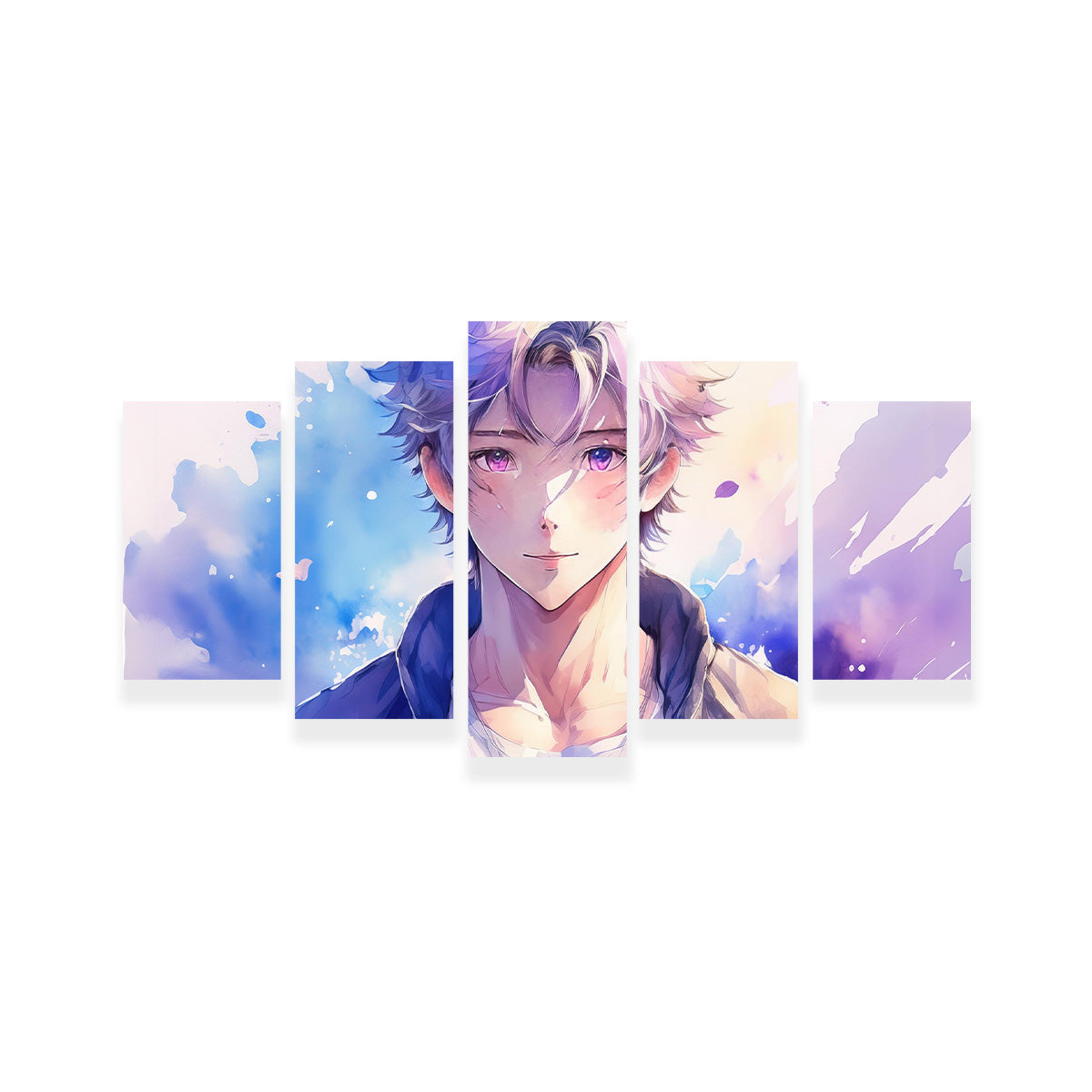 Anime Boy Abstract Wall Art