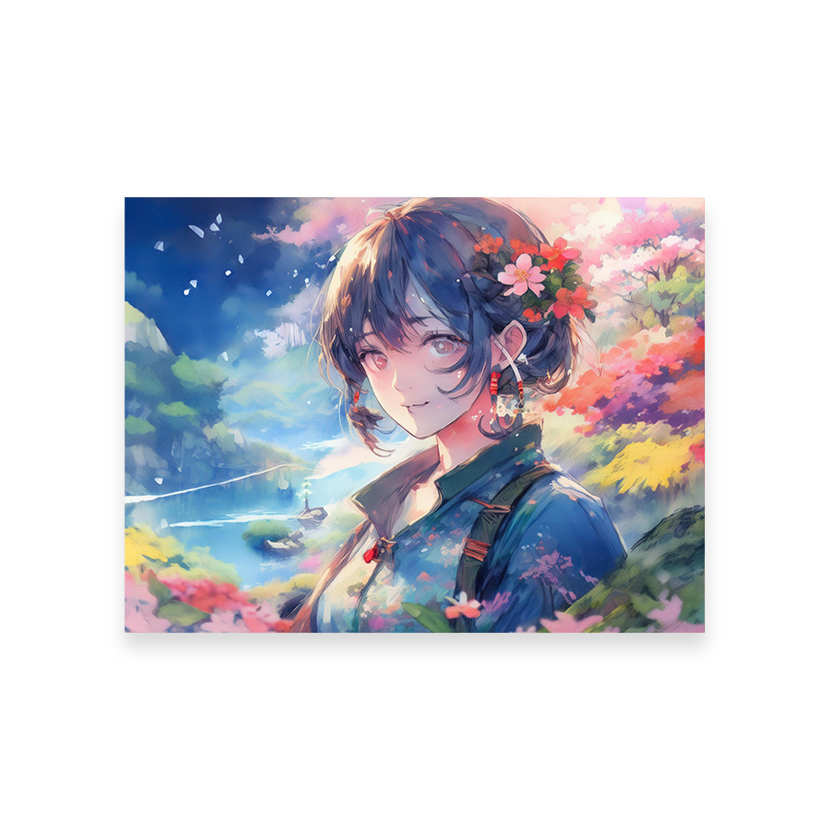 Anime Lady Wall Art