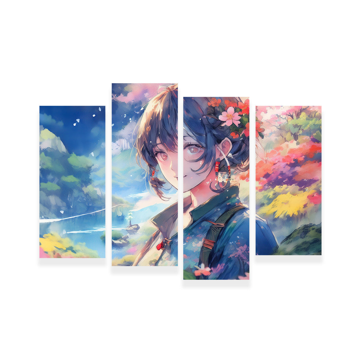 Anime Lady Wall Art
