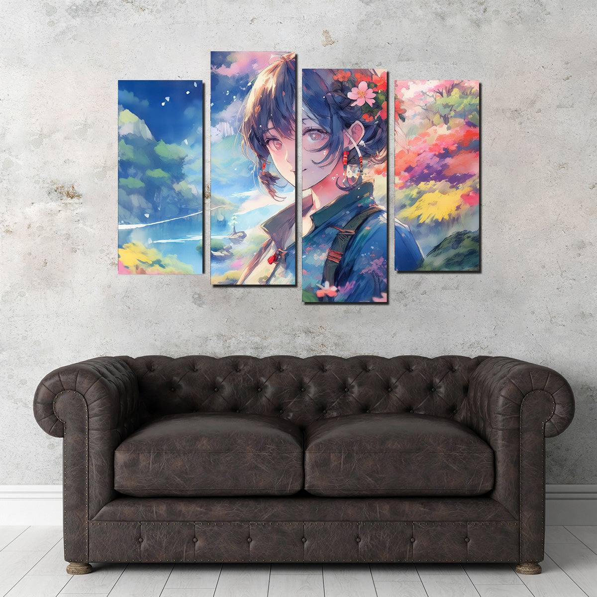 Anime Lady Wall Art