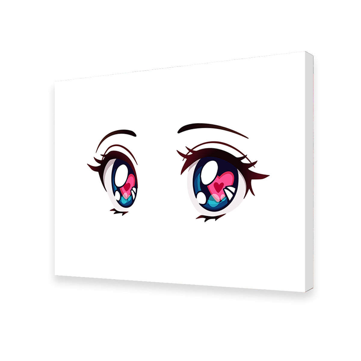 Anime Style Big Blue Eyes Wall Art