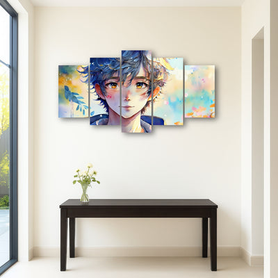 AUTO-MOCKUP ROOM | Anime Boy Watercolor