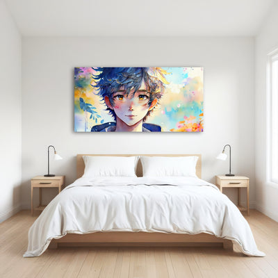 AUTO-MOCKUP ROOM | Anime Boy Watercolor