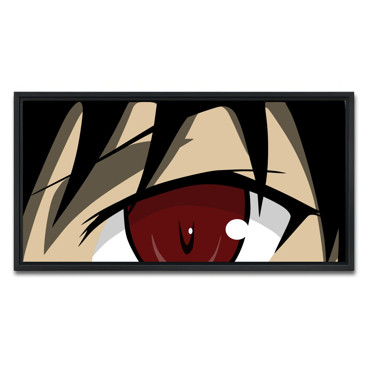 AUTO-MOCKUP WHITE | Anime Eye | 1 Piece | Black Framed Canvas | group=2x1