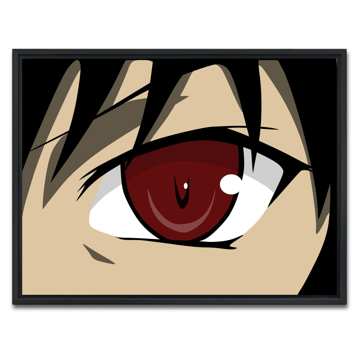 AUTO-MOCKUP WHITE | Anime Eye | 1 Piece | Black Framed Canvas | group=4x3