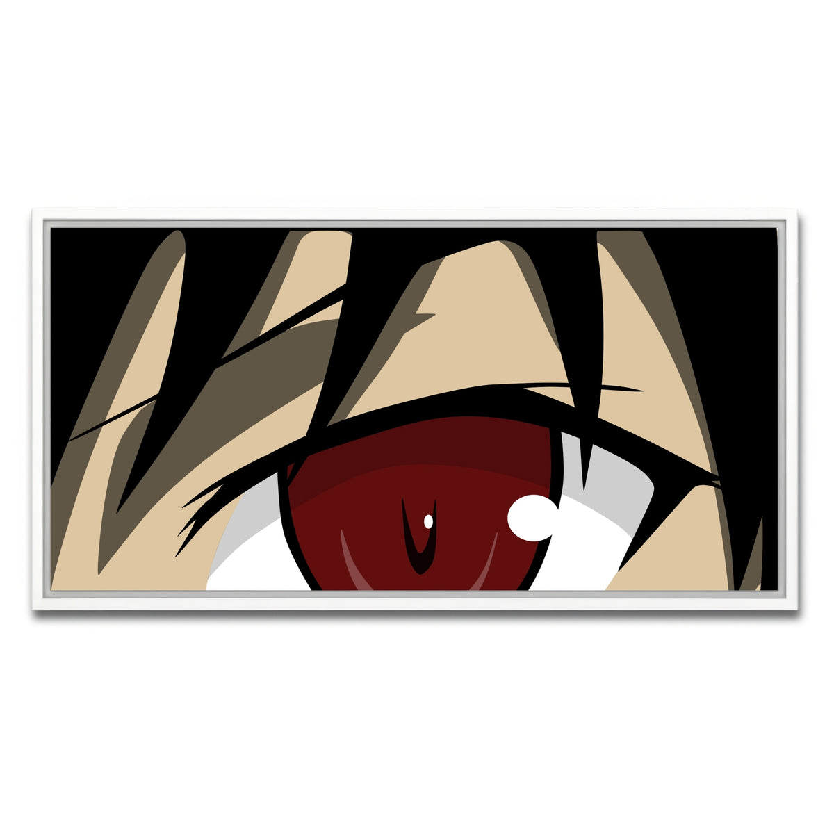 AUTO-MOCKUP WHITE | Anime Eye | 1 Piece | White Framed Canvas | group=2x1
