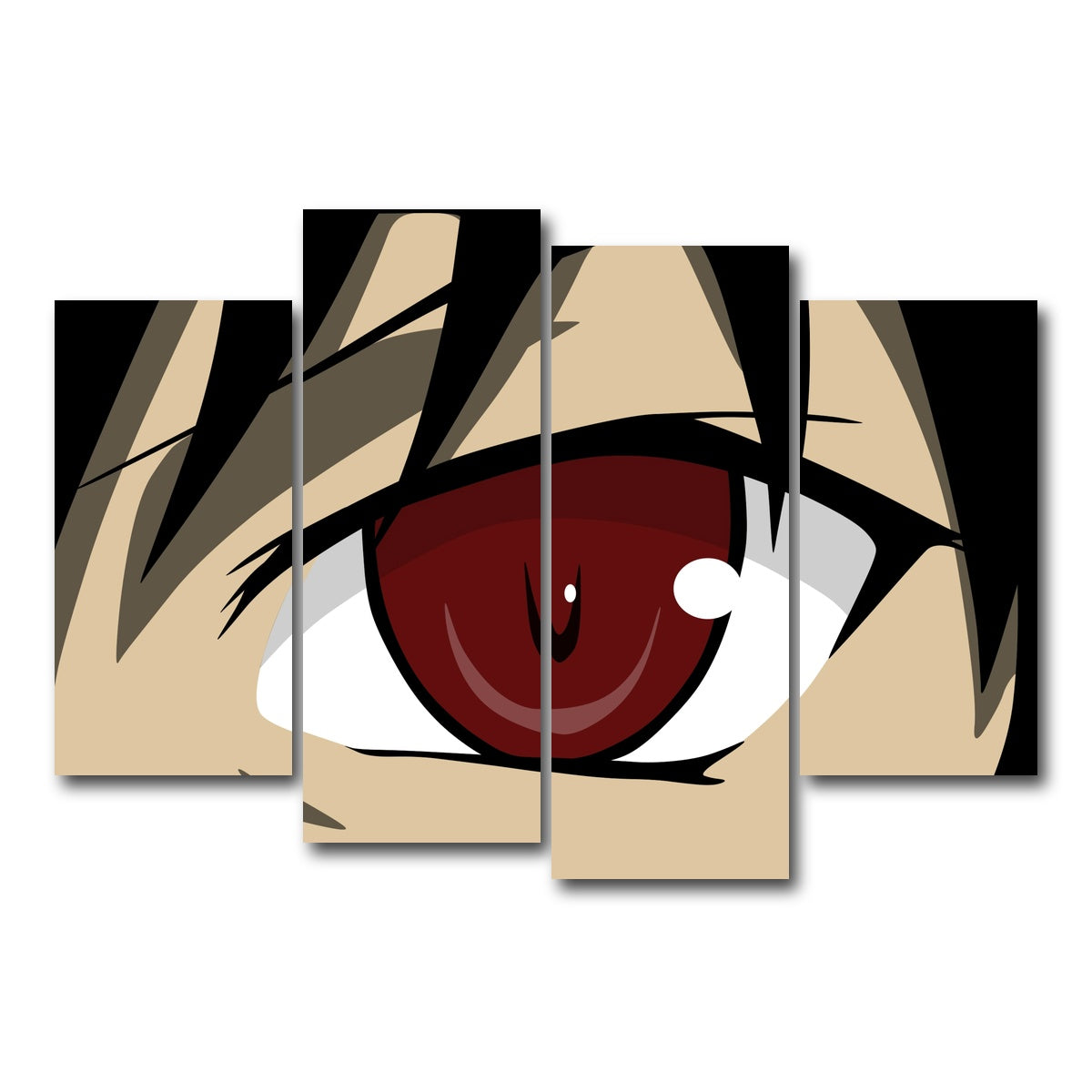 AUTO-MOCKUP WHITE | Anime Eye | 4 Piece | Gallery Wrap Canvas | group=4_short
