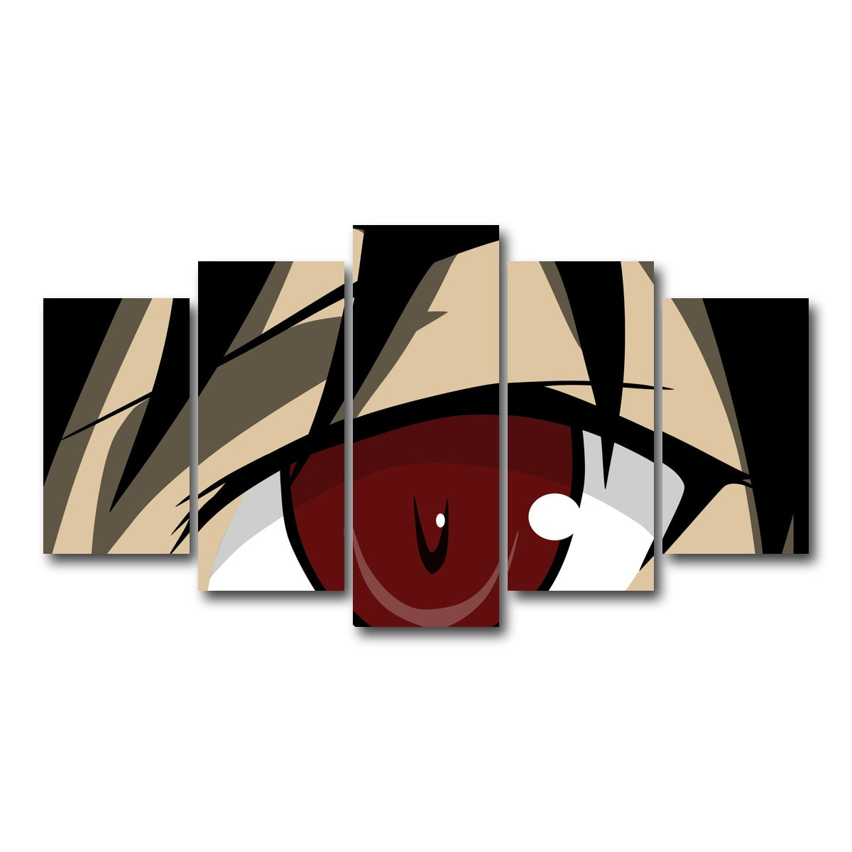 AUTO-MOCKUP WHITE | Anime Eye | 5 Piece | Gallery Wrap Canvas | group=5_normal