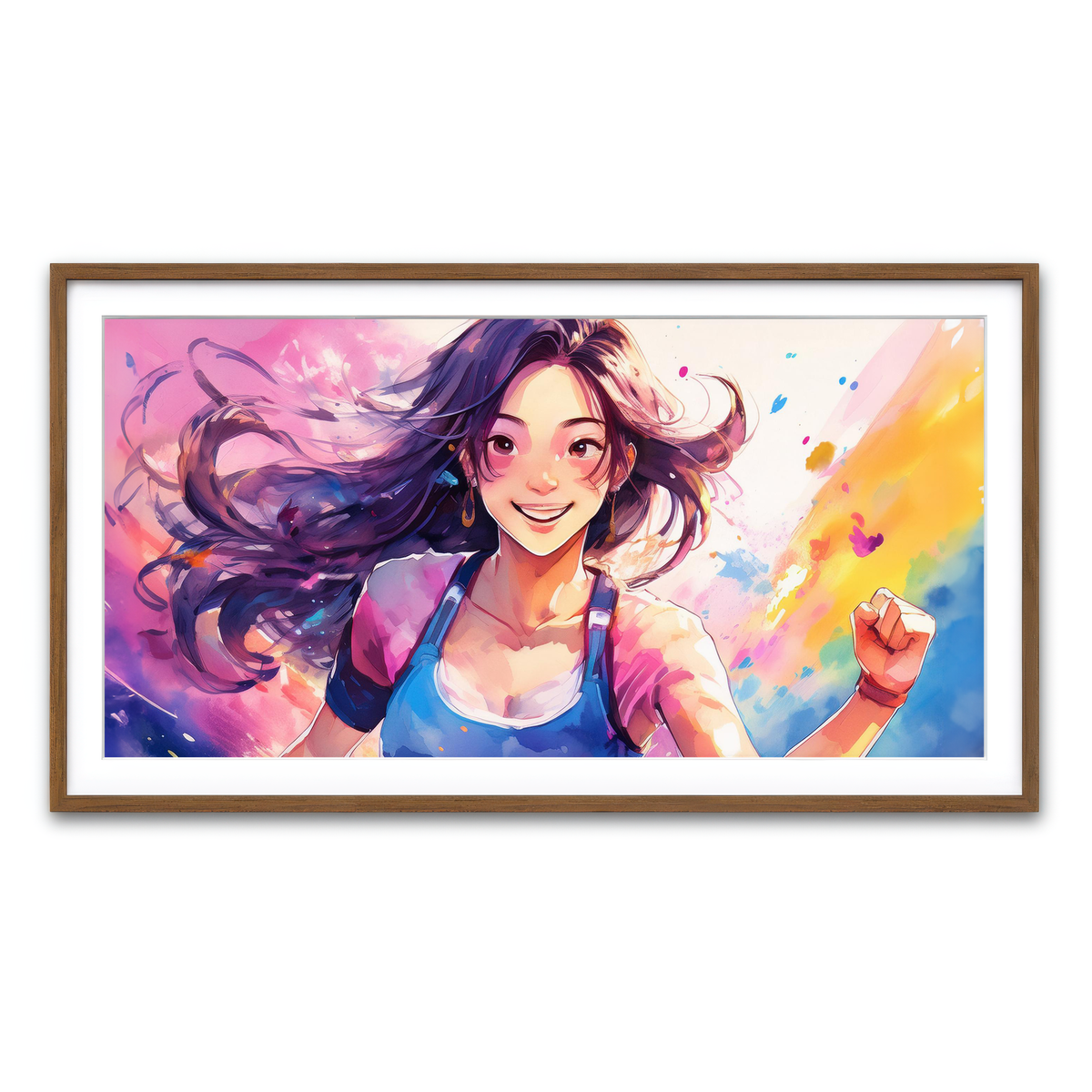 Framed Print 2x1 Walnut