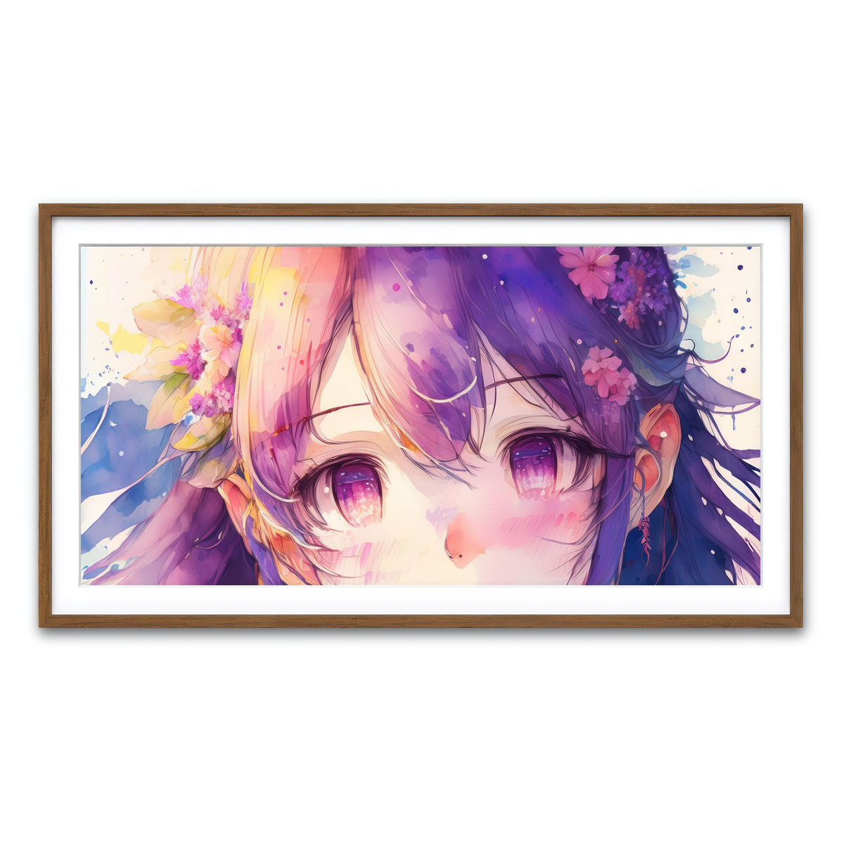 Framed Print 2x1 Walnut