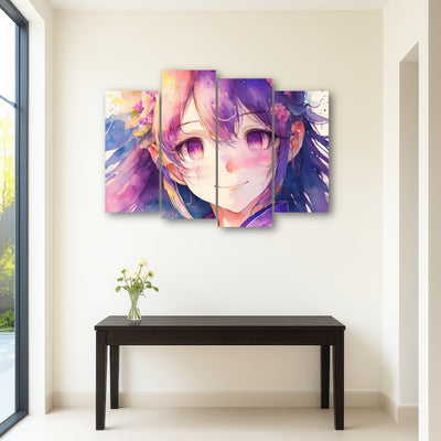 AUTO-MOCKUP ROOM | Anime Girl Watercolor