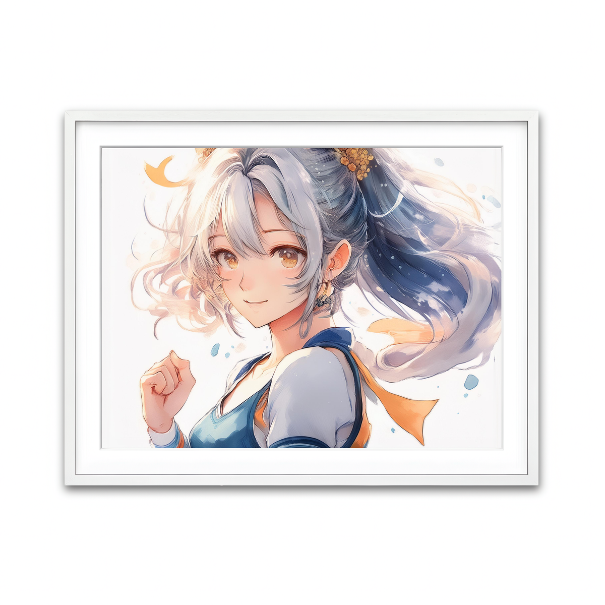 Framed Print 4x3 White