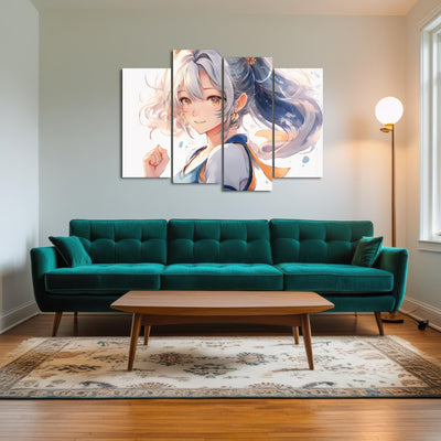 AUTO-MOCKUP ROOM | Anime Girl White