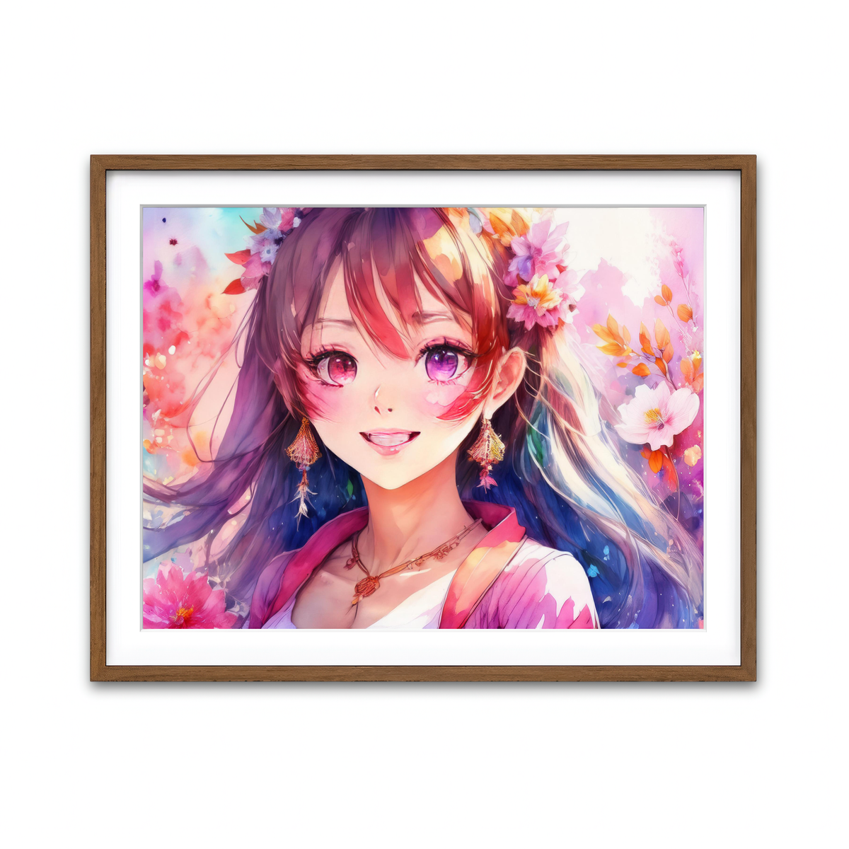 Framed Print 4x3 Walnut