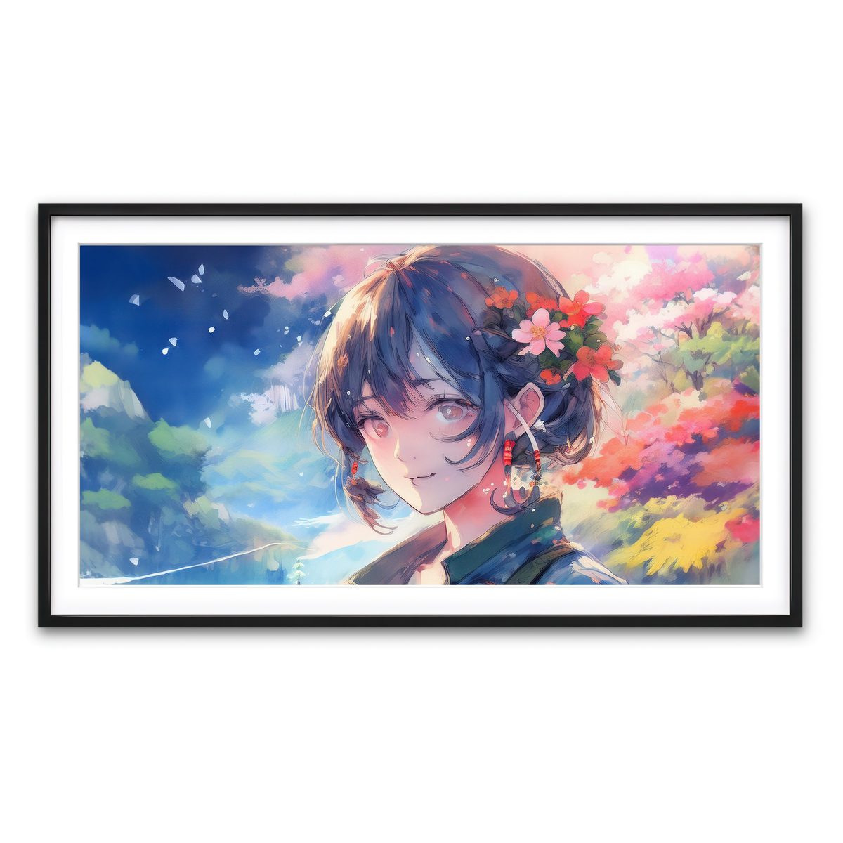 Framed Print 2x1 Black