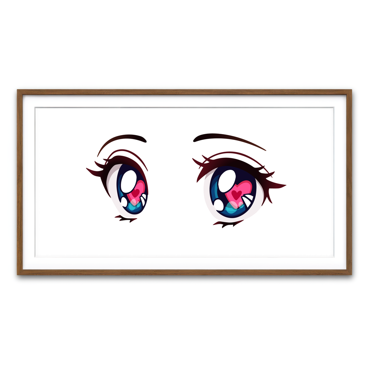 Framed Print 2x1 Walnut