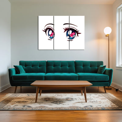 AUTO-MOCKUP ROOM | Anime Style big blue eyes