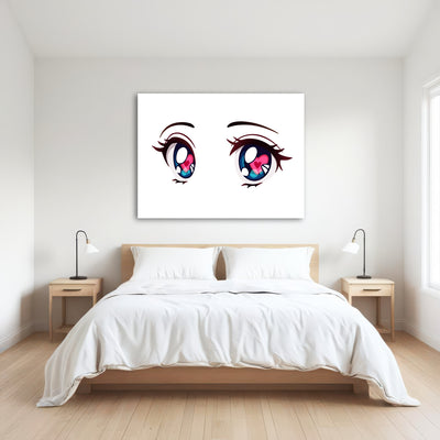 AUTO-MOCKUP ROOM | Anime Style big blue eyes