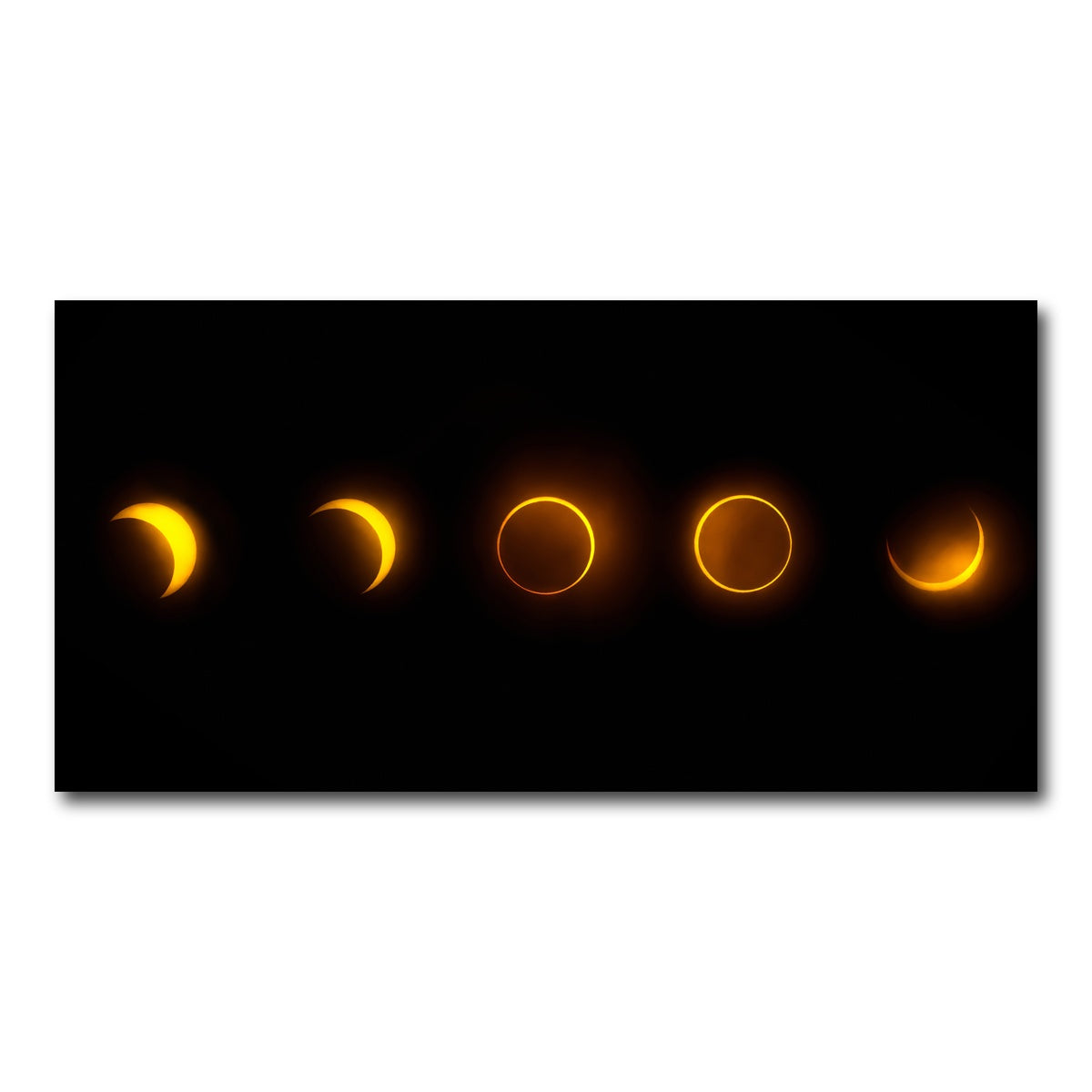 AUTO-MOCKUP WHITE | Annular Solar Eclipse - Brazil 2023 | 1 Piece | Gallery Wrap Canvas | group=2x1