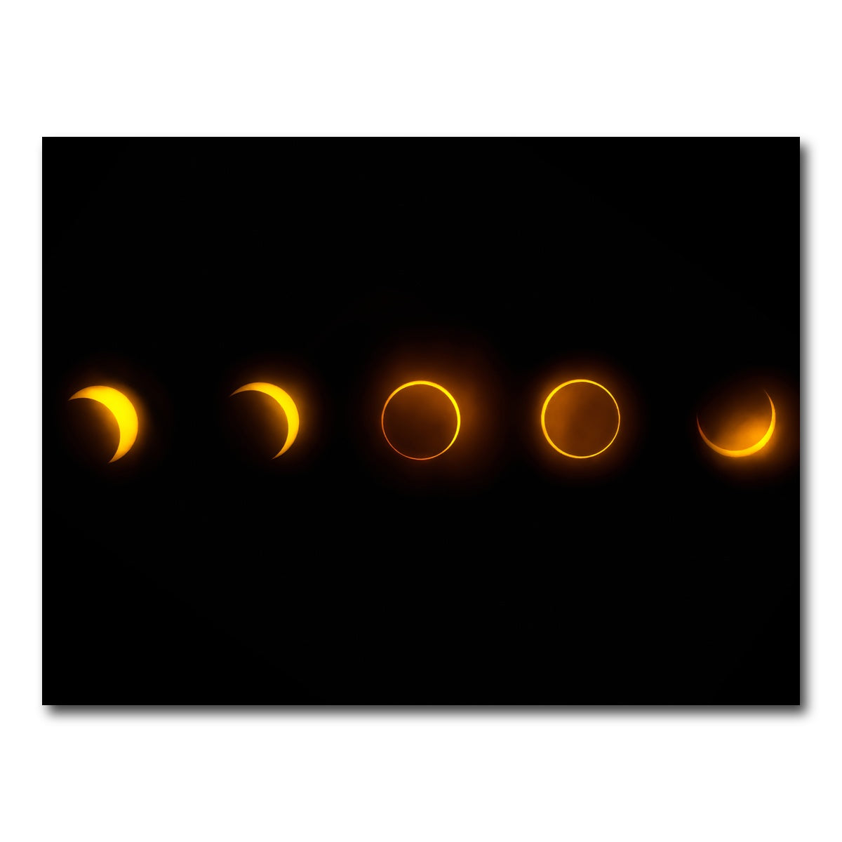 AUTO-MOCKUP WHITE | Annular Solar Eclipse - Brazil 2023 | 1 Piece | Gallery Wrap Canvas | group=4x3