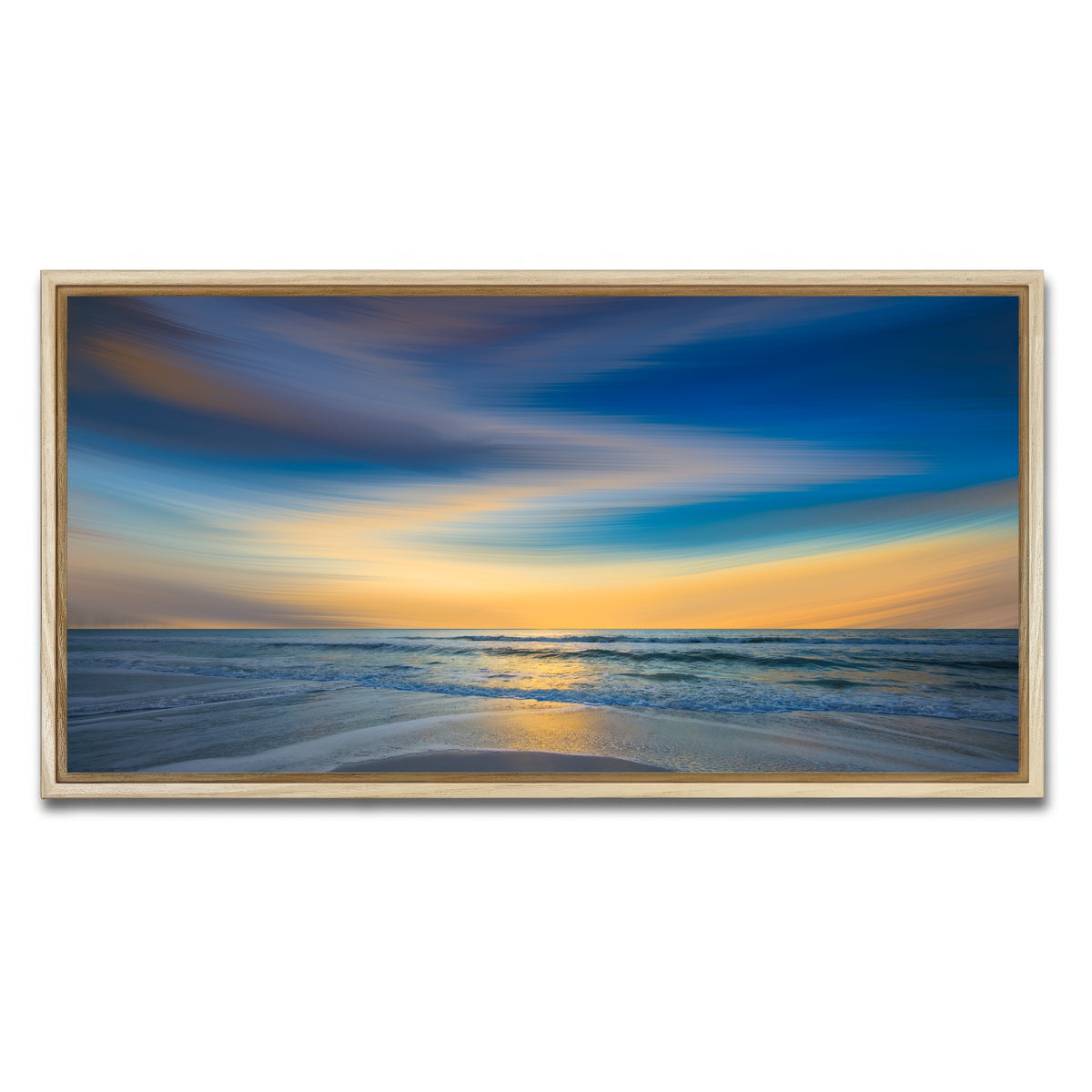 AUTO-MOCKUP WHITE | Another Soft Sunset Sky | 1 Piece | Natural Framed Canvas | group=2x1
