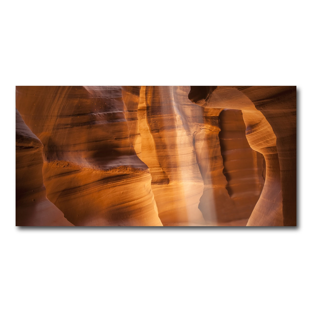 AUTO-MOCKUP WHITE | Antelope Canyon Gorgeous Lightbeam | 1 Piece | Gallery Wrap Canvas | group=2x1