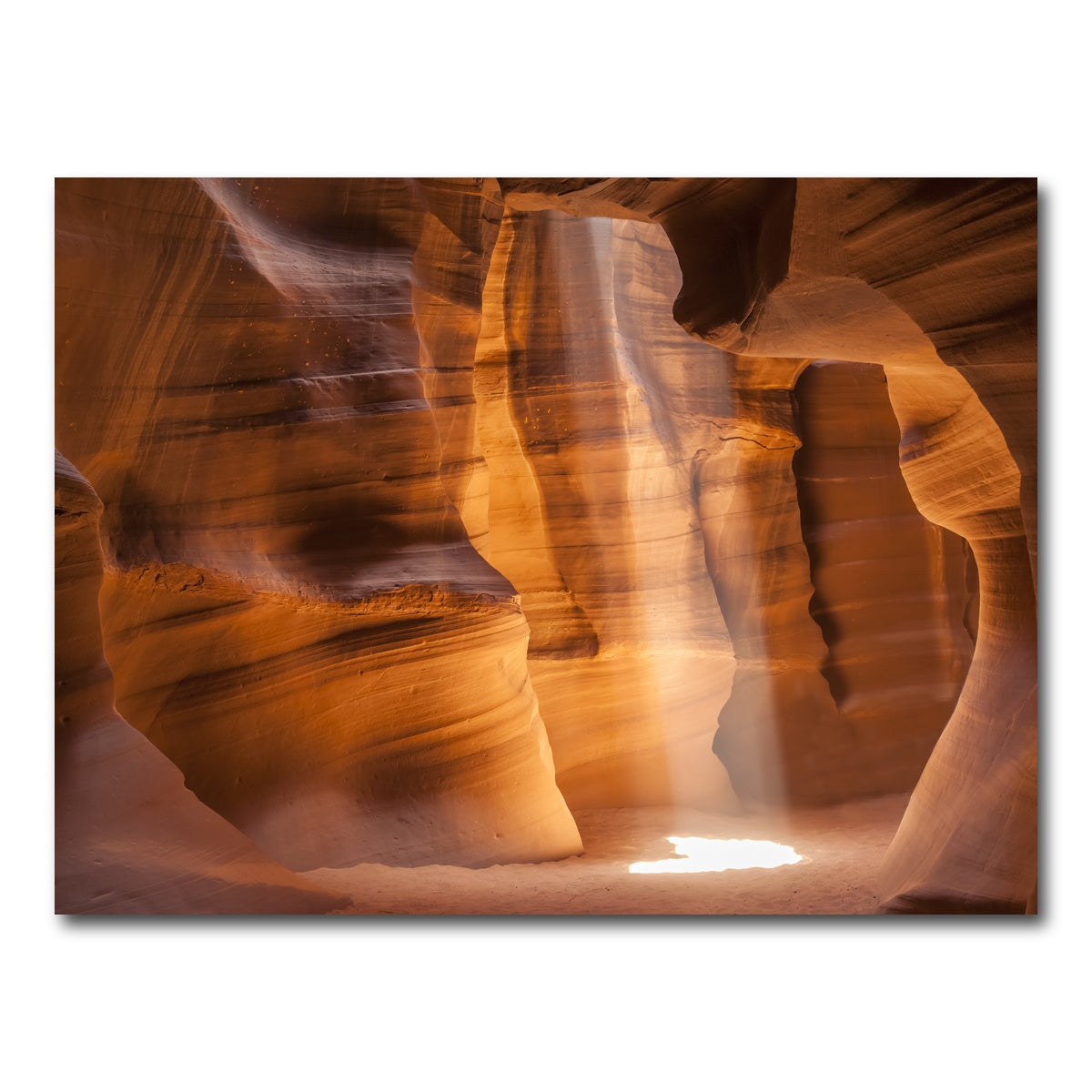 AUTO-MOCKUP WHITE | Antelope Canyon Gorgeous Lightbeam | 1 Piece | Gallery Wrap Canvas | group=4x3