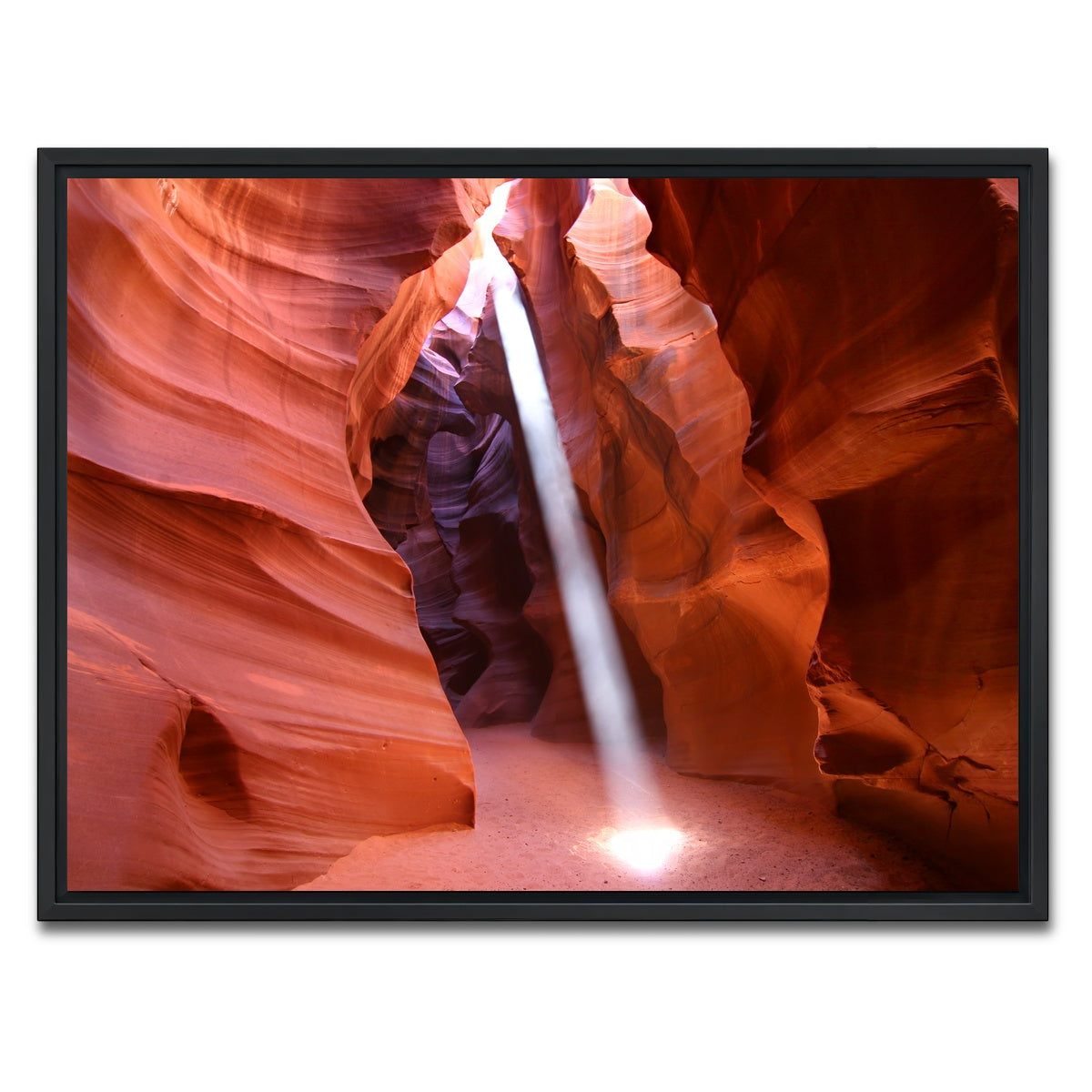 AUTO-MOCKUP WHITE | Antelope Canyon Light Beam | 1 Piece | Black Framed Canvas | group=4x3